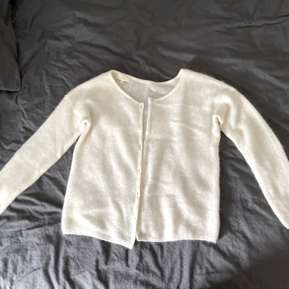 Sezane Ivory Gaspard Jumper/Cardigan Small